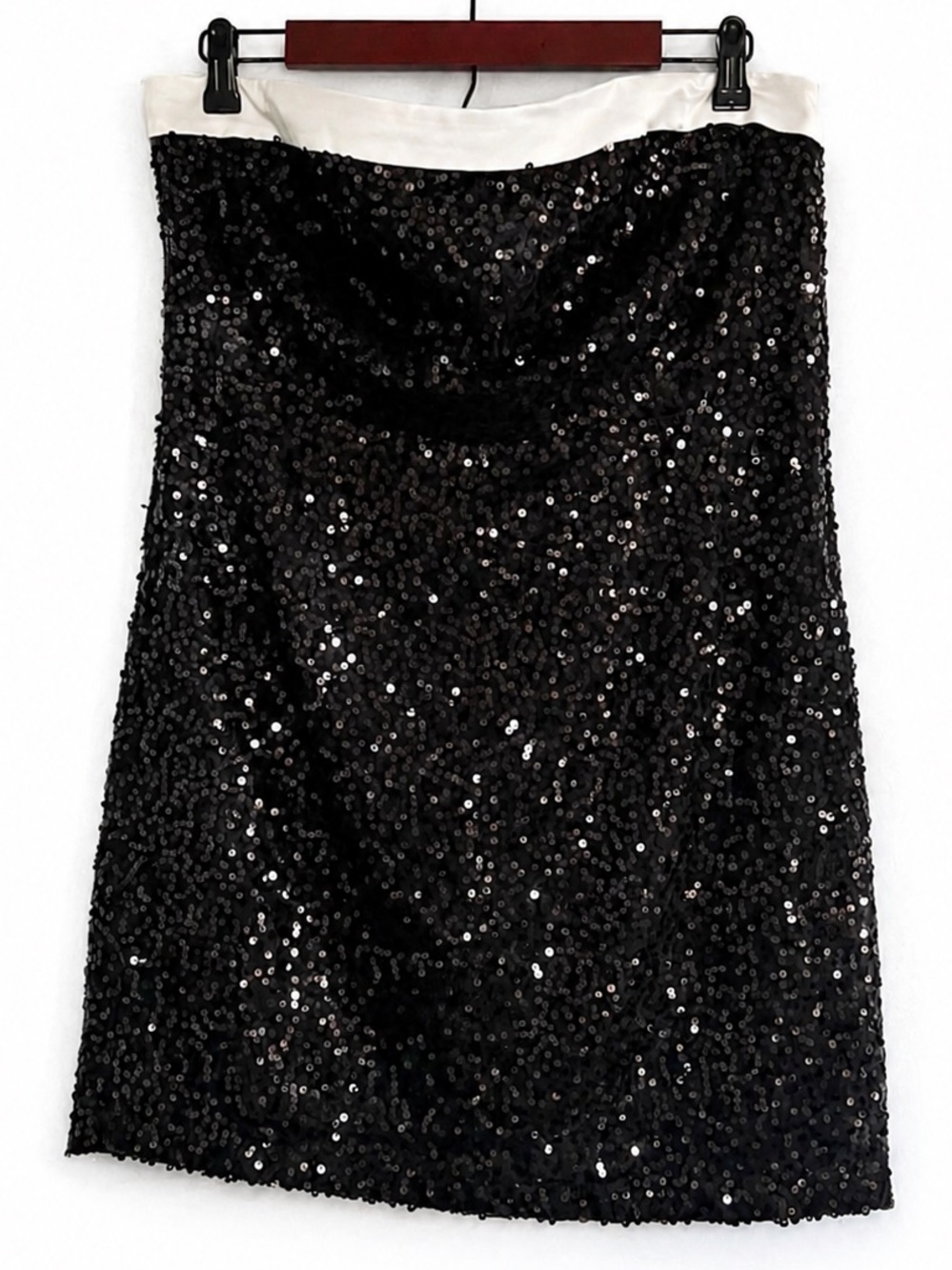 NWT Anthropologie Vineet Bahl Textured Sequin Mini Strapless Dress, L - Picture 5 of 9